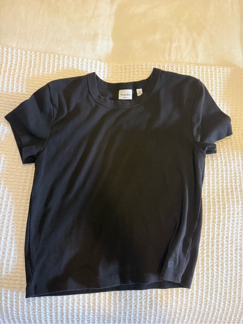 Sunday Best Black Short Sleeve Crew Tee